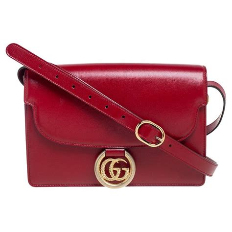 gucci red flap bag